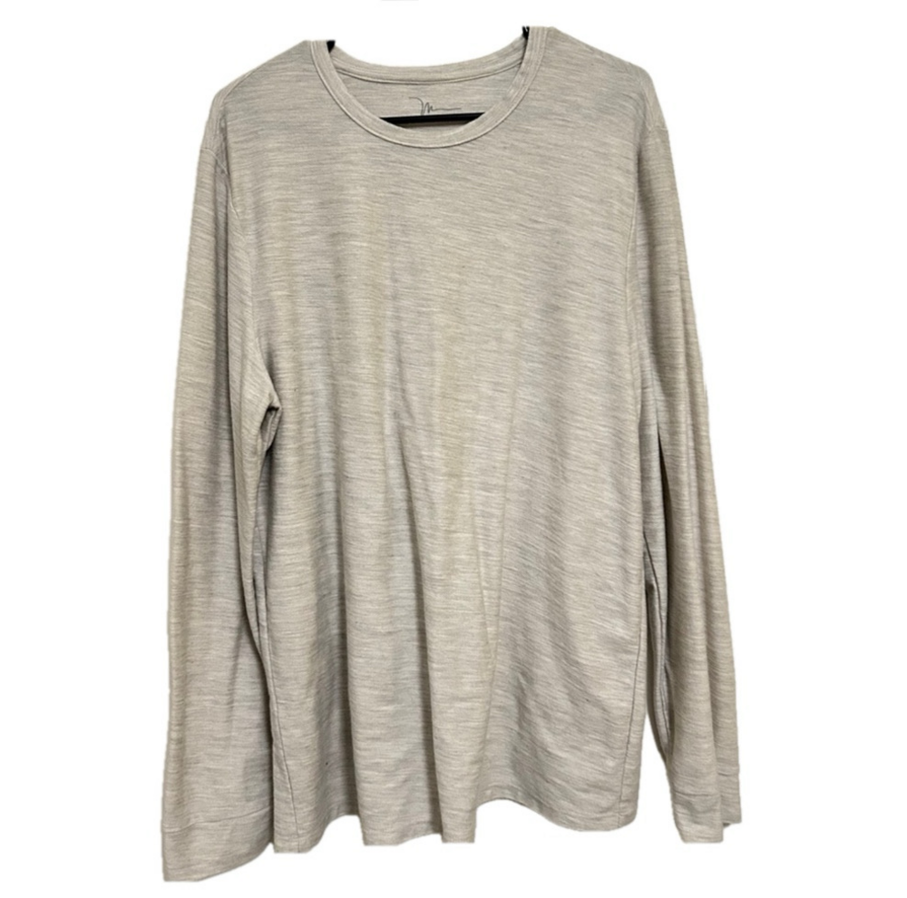 Men's Marc Anthony Light Gray Long Sleeve T-Shirt Size XL